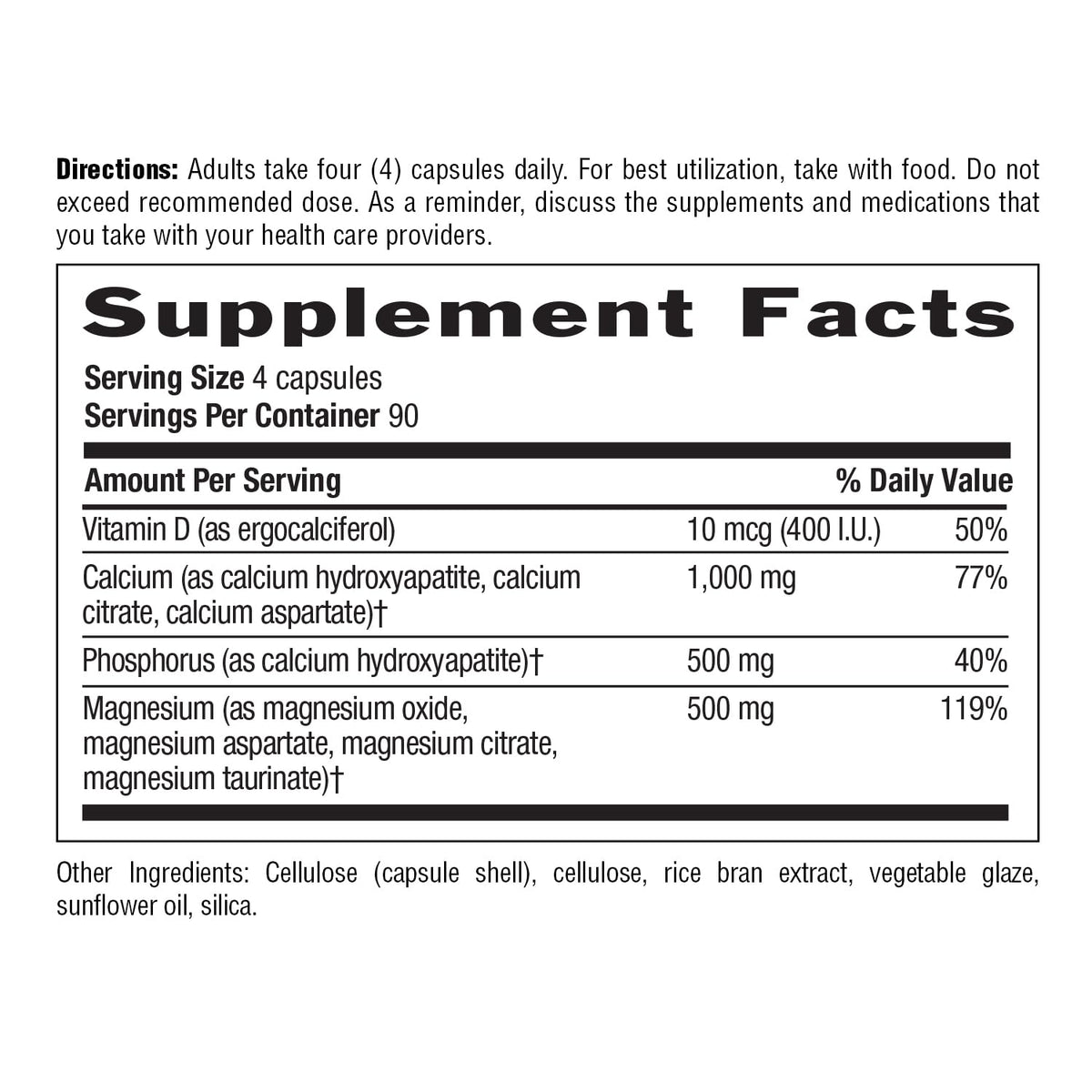 Country Life Target-Mins Calcium Magnesium with Vitamin D, 240 Capsules