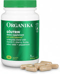 Organika Goutrin Uric Acid Flush for Gout (120 Caps): Gentle Gout Support with Cherry, Thyme, Celery Seed, Peppermint, & VIT C: Clean & Vegan Gout Supplements for Men & Women - Metabolism & Mobility