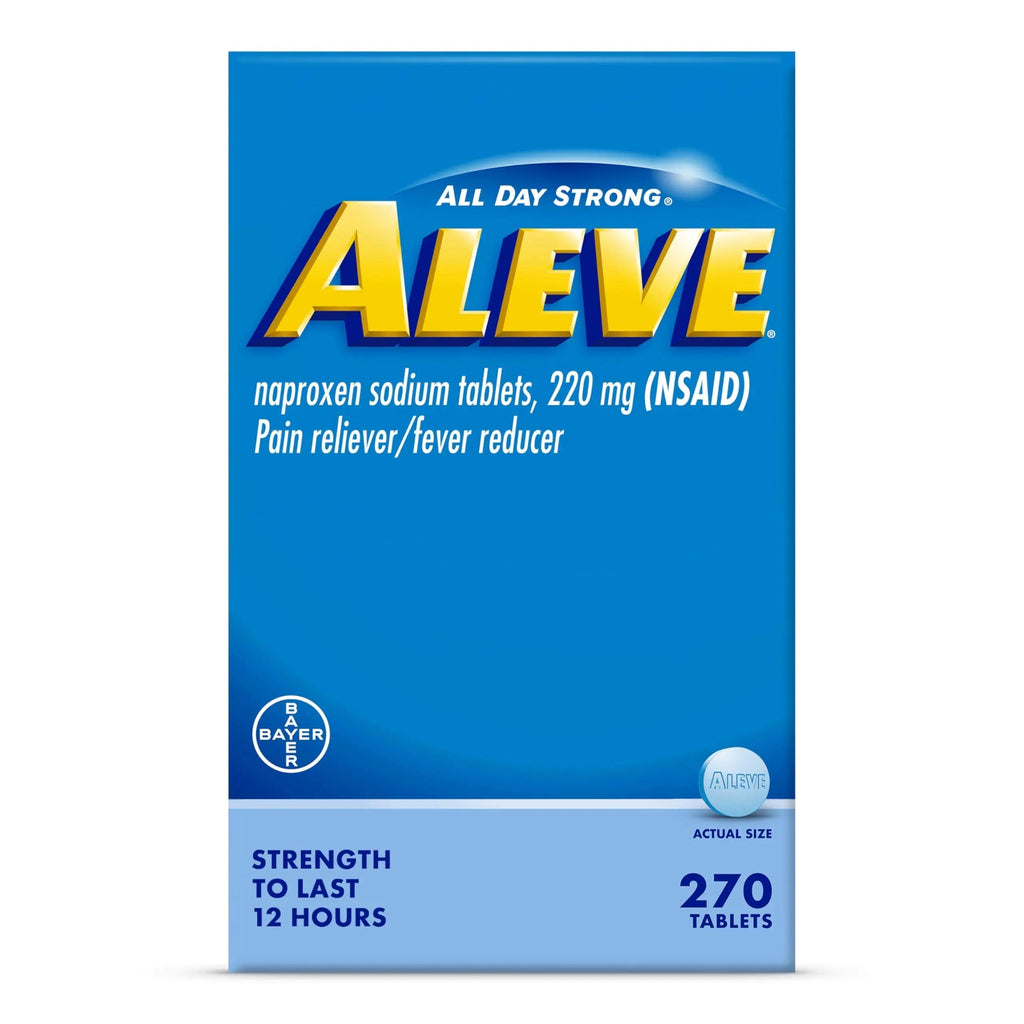 Aleve Pain Reliever & Fever Reducer Tablets, Naproxen Sodium, Headache, Back and Body Pain Relief Medicine, 270 Count AleveBuy Supplements Australia