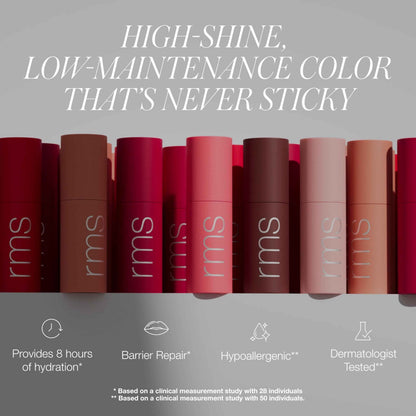 RMS Beauty Legendary Lip Oil - High-Shine Hydrating Lip Gloss Oil - 8-Hour Moisture with Bitter Cherry & Jojoba Oil - 0.17 oz