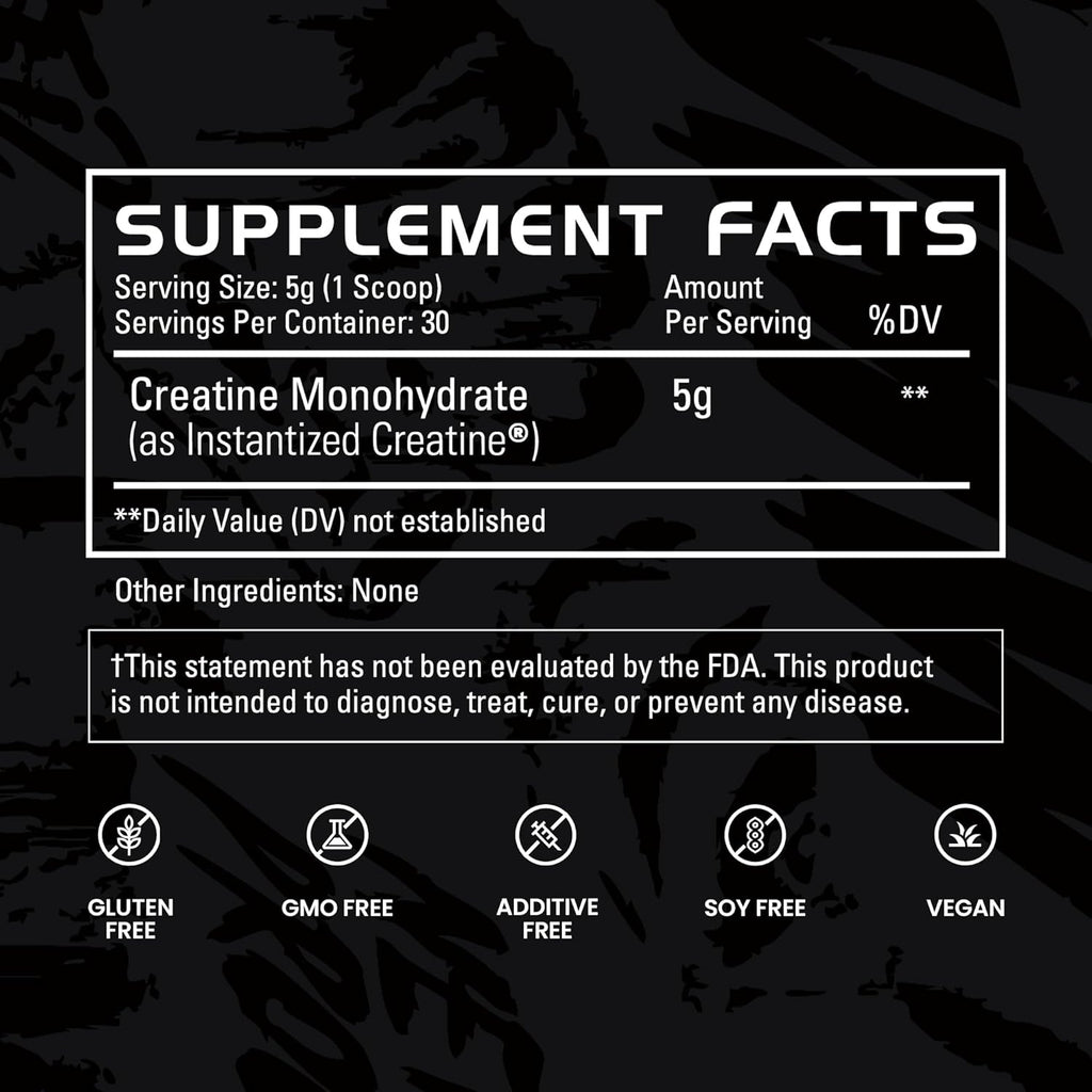 Gains in Bulk Intantized Creatine Bundle, Soluble Pre Workout Powder, Supports Muscle Building, Strength and Performance, Unflavored and Raspberry, 60 Servings