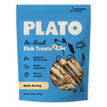Plato Single Ingredient Wild-Caught Baltic Herring Dog Treats, Air-Dried Whole Fish, Omega-Rich Skin & Coat Support, 8.5 oz