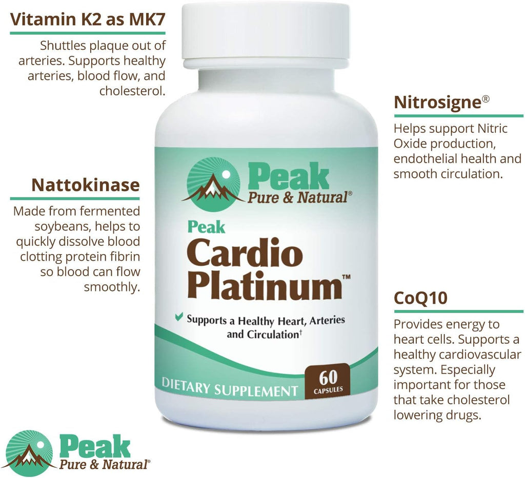 Peak Pure & Natural Peak Cardio Platinum 180 Capsules
