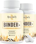 Resciency Detox Binder Supplement - All-in-1 Detox Binder with Zeolite, Bentonite Clay, Activated Charcoal, Milk Thistle, Proprietary Blends - Liver & Digestive, Max Absorption, 180 Counts
