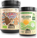 Earth Fed Muscle Chocolate Peanut Butter Whey & Unflavored Collagen Recovery Bundle