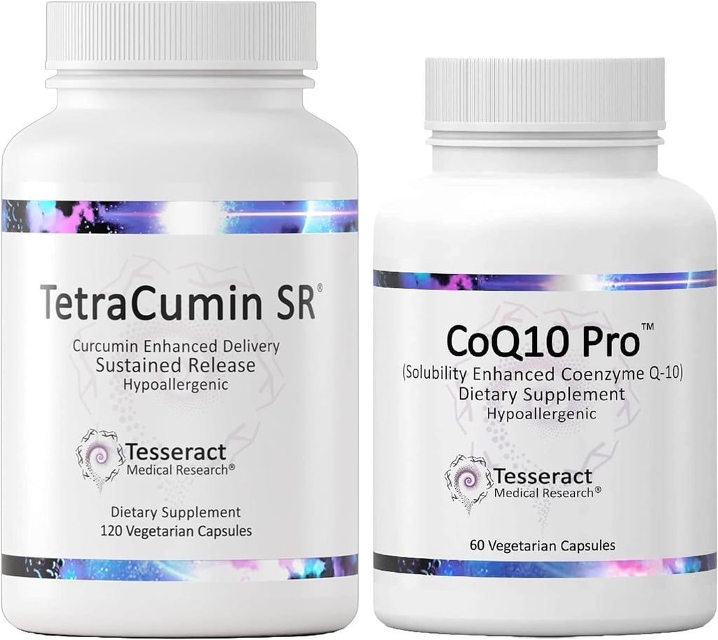 Tesseract Medical Research Body Repair with Vitality Boost, Joint Support Supplement, Sustained Release & Coenzyme Q10 Antioxidant Supplement for Optimal Health
