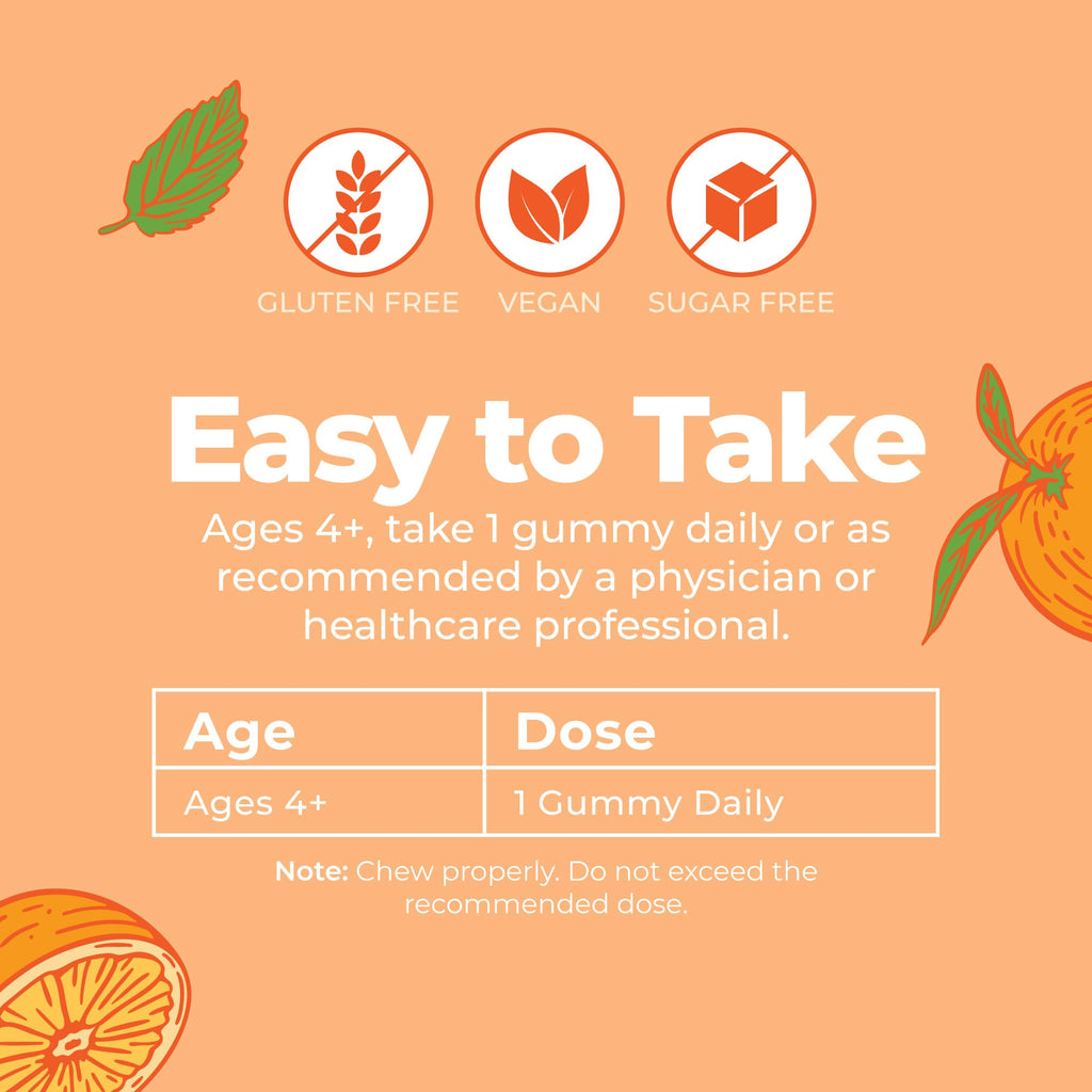 MARYRUTH'S Vegan Omega 3 Gummies for Kids 4 2 Month Supply | Sugar Free | Omega 3 Supplement with Vitamin C | Flaxseed Oil | Immune Support | Essential Nutrient ALA | No Fish Taste | 60 Count