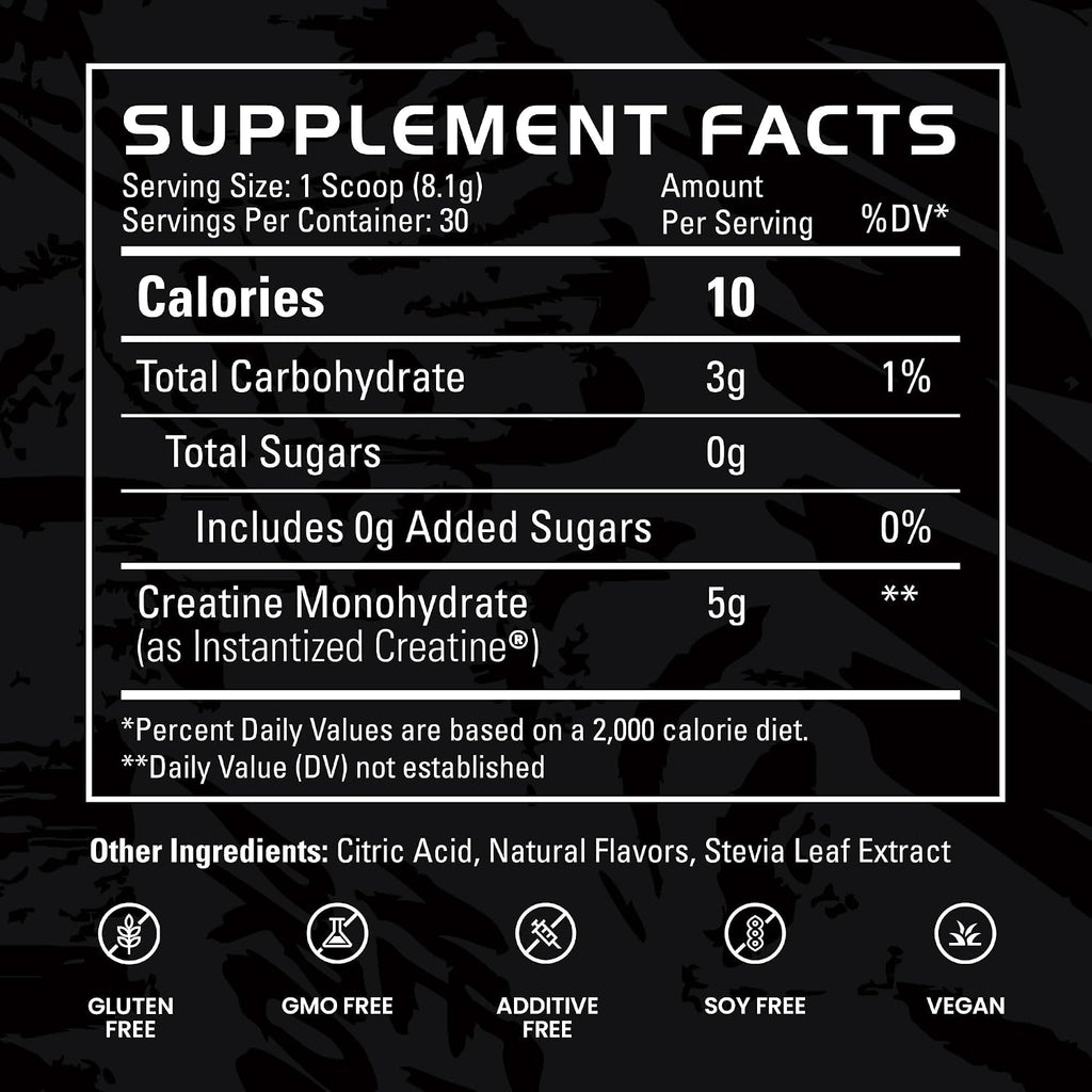 Gains in Bulk Intantized Creatine Bundle, Soluble Pre Workout Powder, Supports Muscle Building, Strength and Performance, Unflavored and Raspberry, 60 Servings