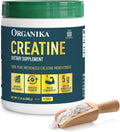 Organika Creatine Powder- 100% Pure Micronized Creatine Monohydrate - Helps Build Lean Muscle, Increase Strength, and Improved Recovery and Performance for Men and Women - 500g, 100 Servings