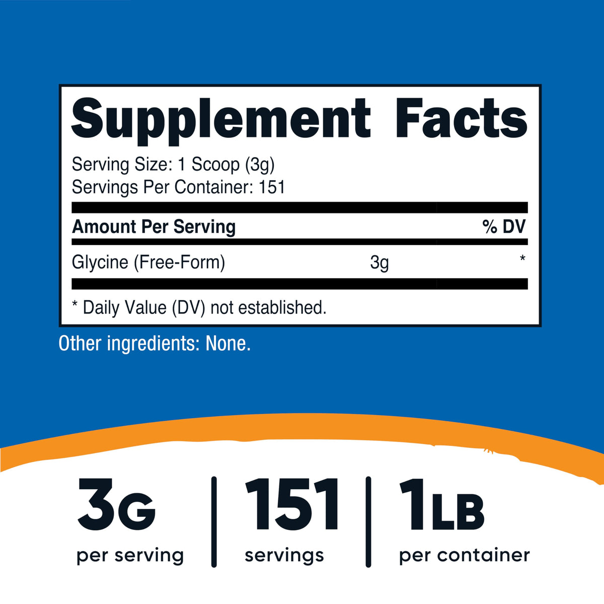 Nutricost Glycine Powder 1lb - Non-GMO, Gluten Free
