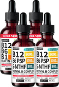 NUSAVA (2-Pack) Methylated B Complex Liquid Drops Raspberry and Liquid Vitamin B12 Drops Raspberry Flavor - Active Methylfolate and B12 Vitamin Sublingual Support for Targeted Daily Wellness