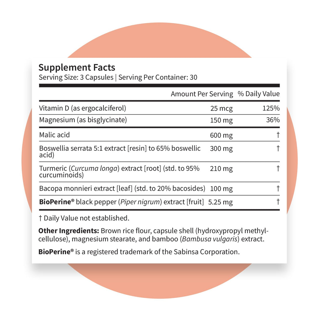 Pattern Wellness Fibro Complex – Advanced Formula with BioPerine® for Nutrient Absorption – Supports Muscle, Joint & Mobility Health – 90 Vegan Capsules