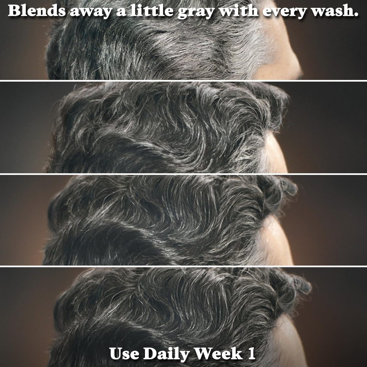 Just for Men Control GX Grey Reducing Shampoo, Gradual Hair Color with Keratin for Stronger Thicker and Healthier Looking Hair, 4 Fl Oz - Pack of 1