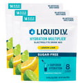 Liquid I.V.® Hydration Multiplier Sugar Free – Lemon Lime | Electrolyte Powder Drink Mix | 3 Pack (42 Servings)