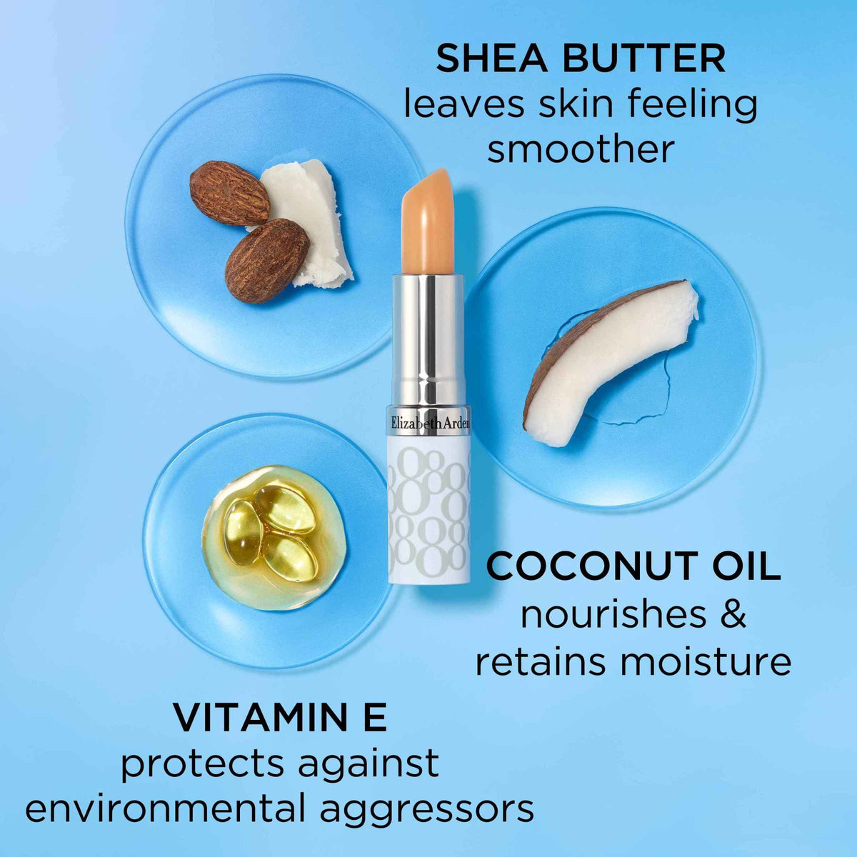 Elizabeth Arden Eight Hour Cream Lip Protectant Stick, Moisturizing Balm, Sheer with Sunscreen, SPF 15, Repairs Cracked Lips, 0.13 oz