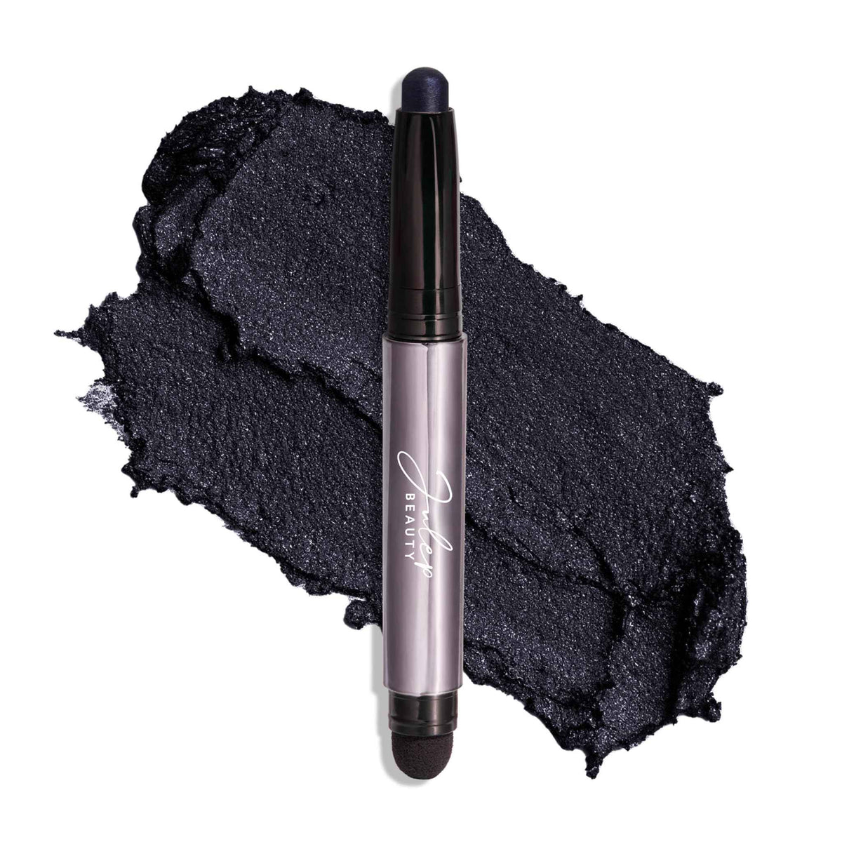 Julep Eyeshadow 101 Cream-to-Powder Waterproof Eyeshadow Stick – Midnight Blue Shimmer – Long-Lasting, Buildable, Crease-Proof, Cruelty Free, Shimmer Finish with Built-In Smudger
