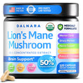 USDA Organic Lion's Mane, 50% Polysaccharides, 120ct | Focus | Brain Health