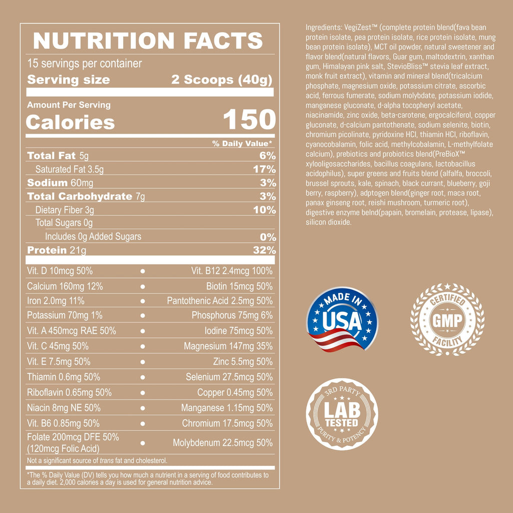 UpNourish Chocolate Vegan Protein Powder 54 Superfoods Powder,1.5 Billion CFU Probiotics 21g Plant Based Protein,No Sugar No Dairy No GMO Dairy Free,Meal Replacement Shake Keto-Friendly Low-Carb Diet,15 Servings
