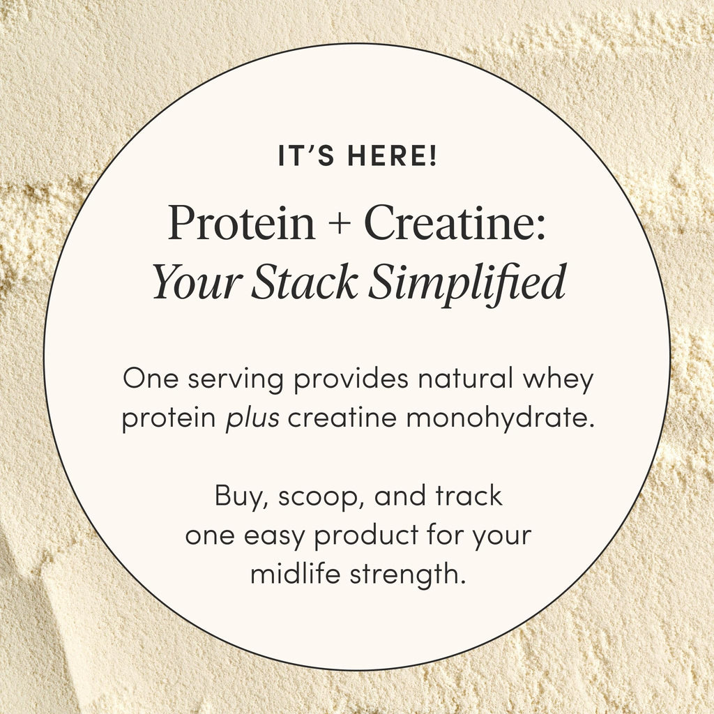 The 'Pause Life Protein + Creatine + BCAAs, Vanilla, Whey Protein, 17.8 oz | Creavitalis creatine monohydrate + whey protein + BCAAs for men & women. Gluten free, low sugar, non-GMO. 14 servings.