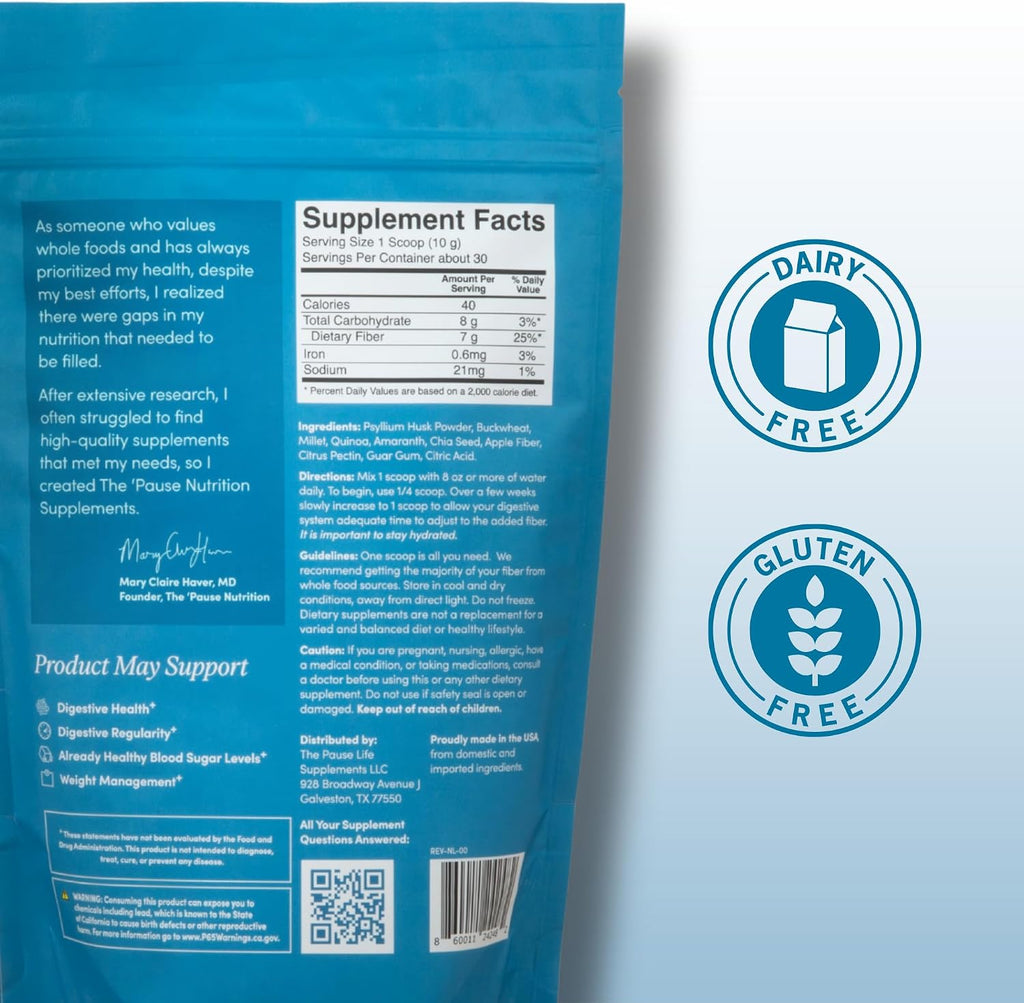 The 'Pause Life Wellness Bundle, Collagen, Omega 3 D3 K2 & Fiber GDX | 3-in-1 bundle: Verisol collagen peptides + omega 3 fish oil with D3 & K2 + plant-based fiber blend. Gluten free wellness.