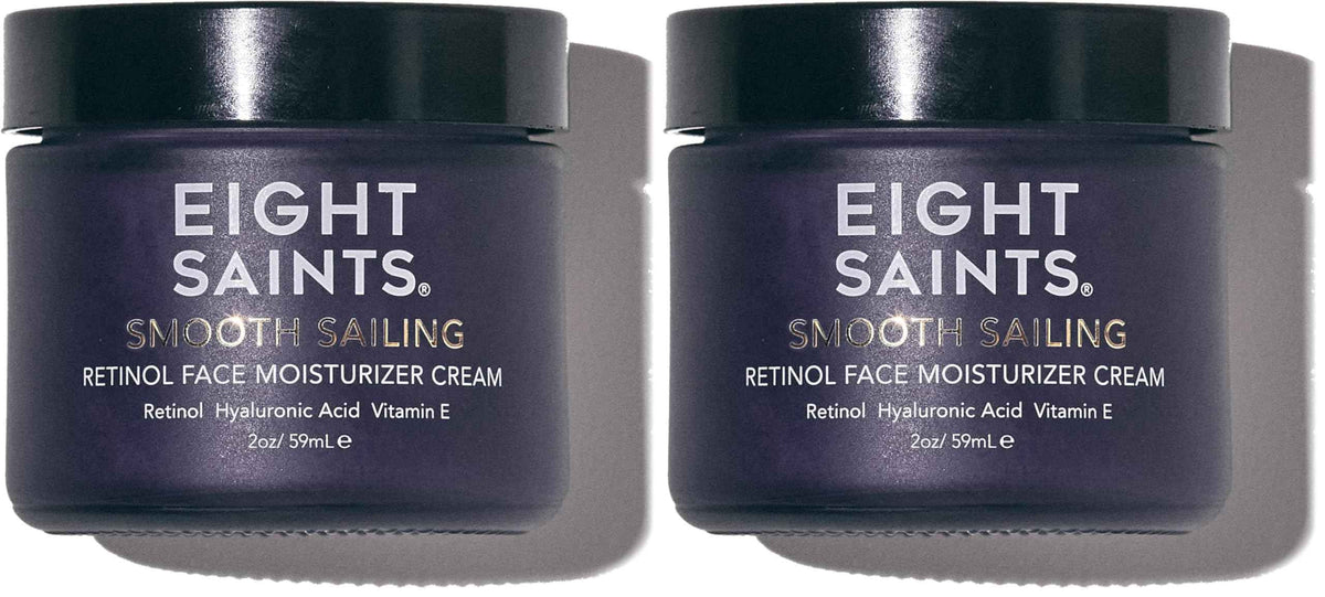 Eight Saints Retinol Facial Moisturizer Cream, For Firming Face, Neck & Eye Wrinkles and Lines, Deep Hydrating Lotion, Fragrance-Free, with Retinol, Hyaluronic Acid,