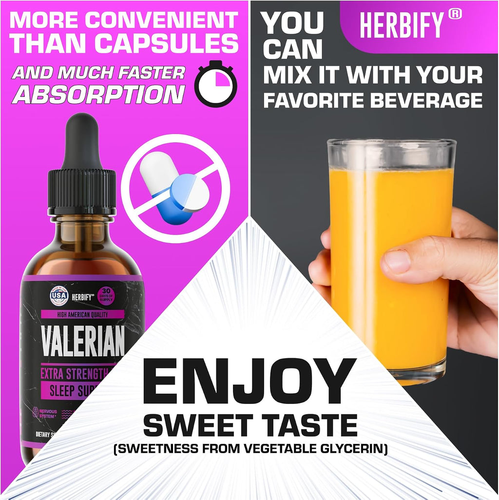 Valerian Root Supplement - Valerian Root Tincture – Nervous System Support 2 Fl oz