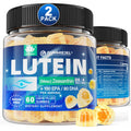 Lutein 20mg 40mg and Zeaxanthin Supplements for Eyes, Lutein Gummies with Omega 3, Saffron, Zinc, Bilberry & Goji Berry for Vision Support - Eye Vitamins Gummies for Seniors - Vegan, Sugar Free, 60ct