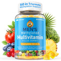 Methylated Multivitamin for Men Gummies + Omega-3, Supergreens, Lycopene, Methylfolate & B12, D3 K2, Vitamin A, C, E, B Complex for Methylation, Nutrition Gaps, Focus, Energy, Vegan, Sugar Free, 60 Cs