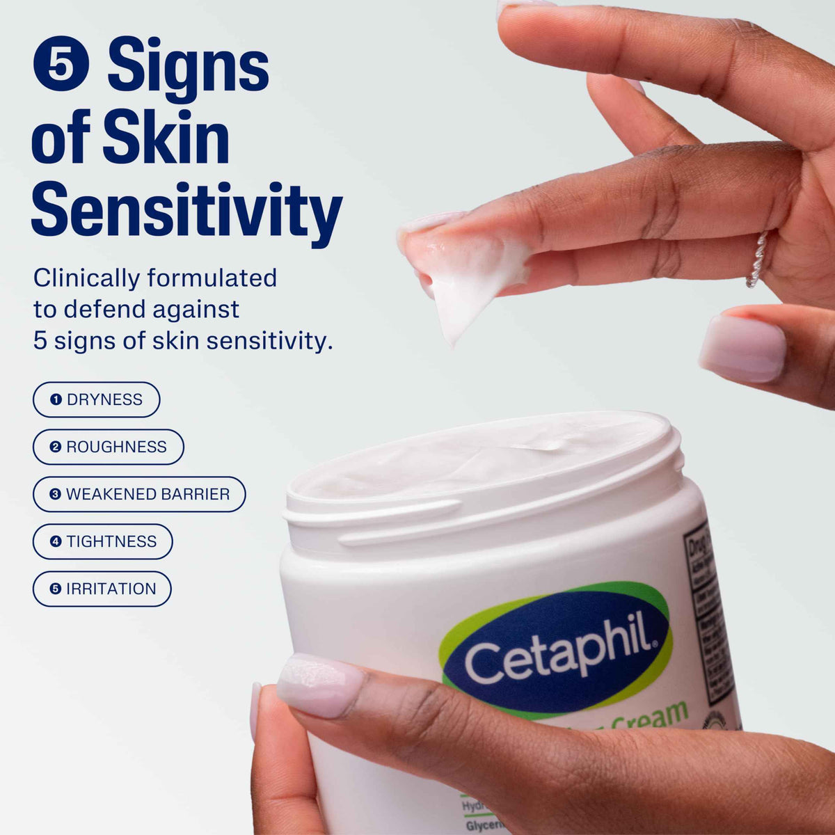Cetaphil Face & Body Moisturizer, Hydrating Moisturizing Cream for Dry to Very Dry, Sensitive Skin, NEW 20 oz, Fragrance Free, Non-Comedogenic, Non-Greasy (Packaging May Vary)