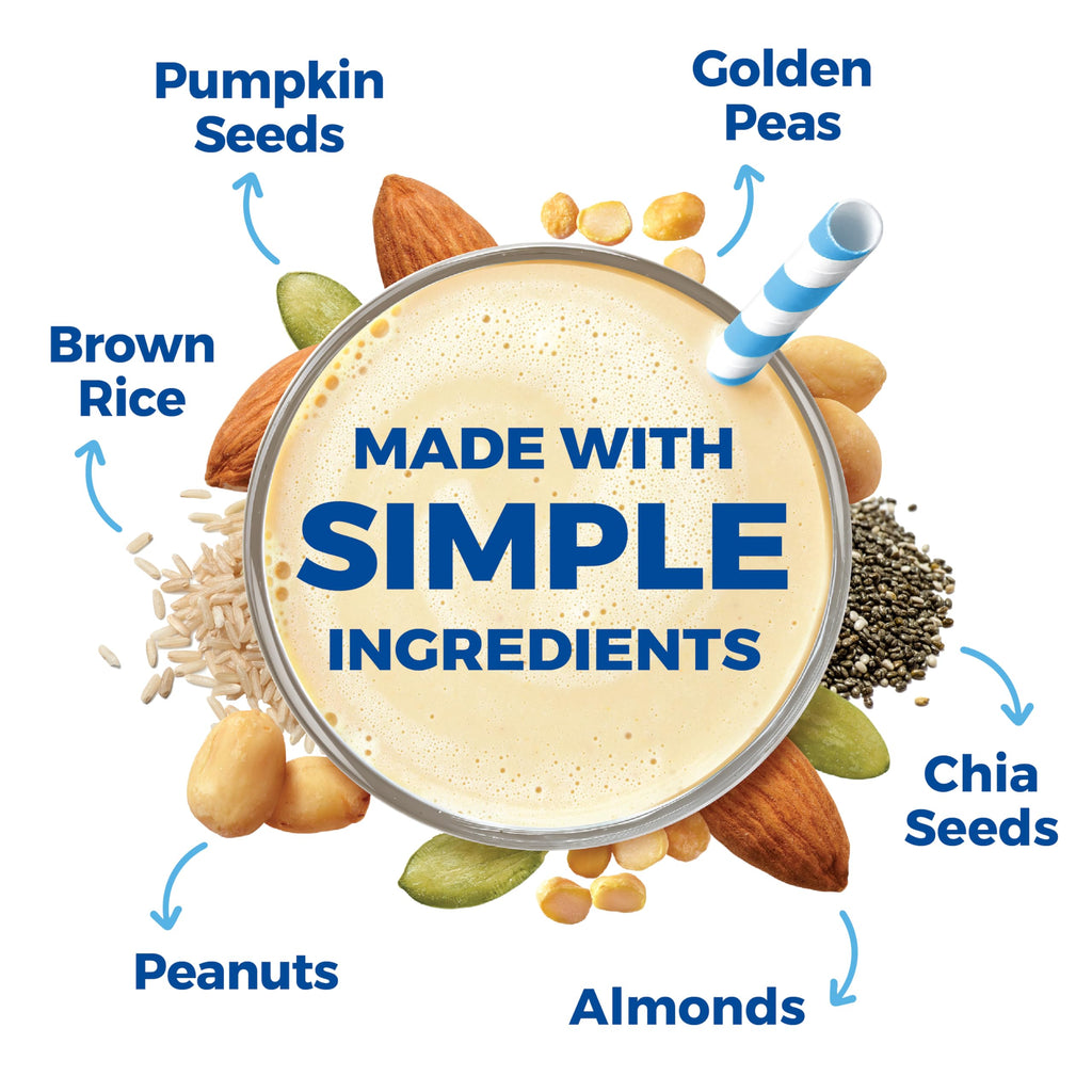 Orgain Organic Simple Vegan Protein Powder, Vanilla - 20g Plant Based Protein, Made with less Ingredients, No Artificial Sweeteners, Gluten Free, No Dairy or Lactose, 1.25 lb (Packaging May Vary)