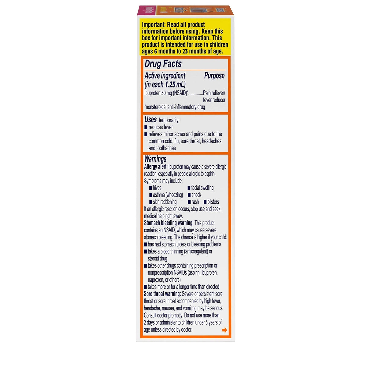 Concentrated Motrin Aspirin, 0.5 Fluid Ounce MotrinBuy Supplements Australia