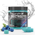 VIFSSG Electrolytes Gummies No Sugar, 120 Chewable Electrolyte Gummies with 6 Electrolytes for Runners and Endurance Sports, Refreshing Blue Raspberry, Hydration Electrolyte Chews, 1 Pack