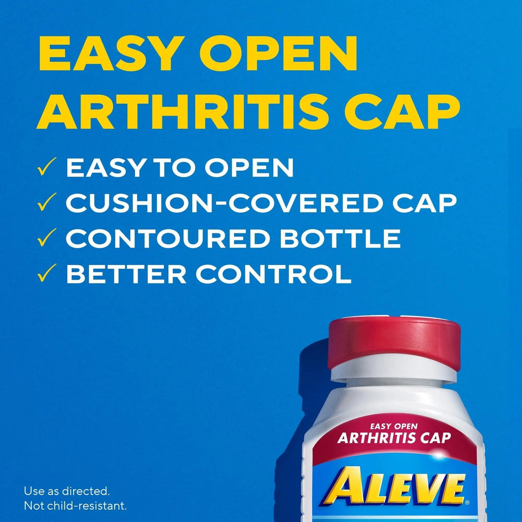 Aleve Gelcaps with Easy Open Arthritis Cap, Naproxen Sodium, Medication for Arthritis Pain, 160 Count AleveBuy Supplements Australia