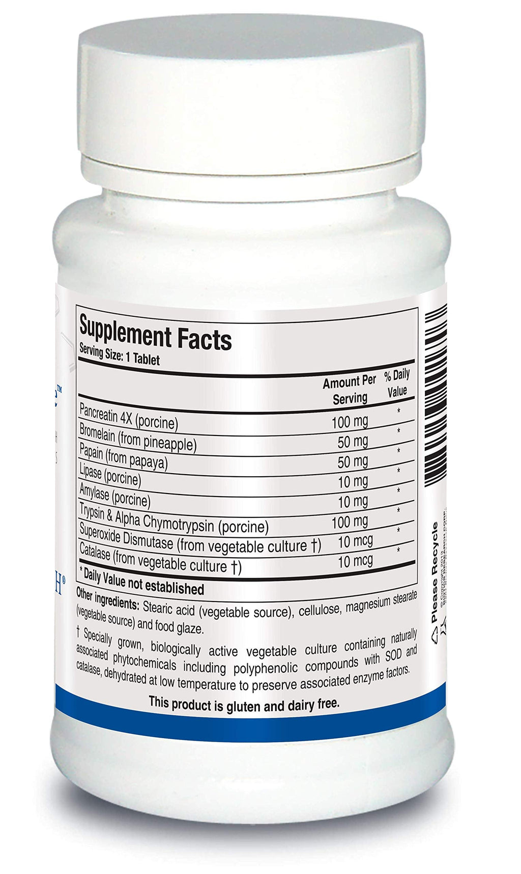 Biotics Research Intenzyme Forte™ Proteolytic Pancreatic Enzymes, Pancreatin, Bromelain, Papain, Lipase, Amylase–Supplement Supports Healthy Protein Digestion–Immune & Circulatory Function 100 Tablets