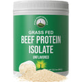 Grass Fed Beef Protein Powder - Lactose Free Great Tasting Beef Protein Isolate. Complete Animal Based Non Dairy Paleo Carnivore Supplement for Prime Muscle Building. No Whey. Unflavored
