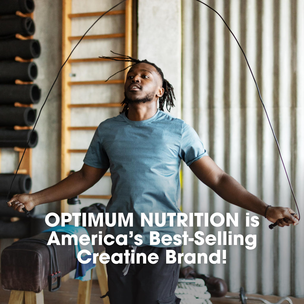Optimum Nutrition Creatine, Micronized Creatine Monohydrate Powder, Supports Strength & Recovery, Banned Substance Tested, Unflavored, 5g per Serving, 60 Servings | 5g Micronized Creatine Monohydrate Powder Per Serving, Supports Muscle Strength & Power, E
