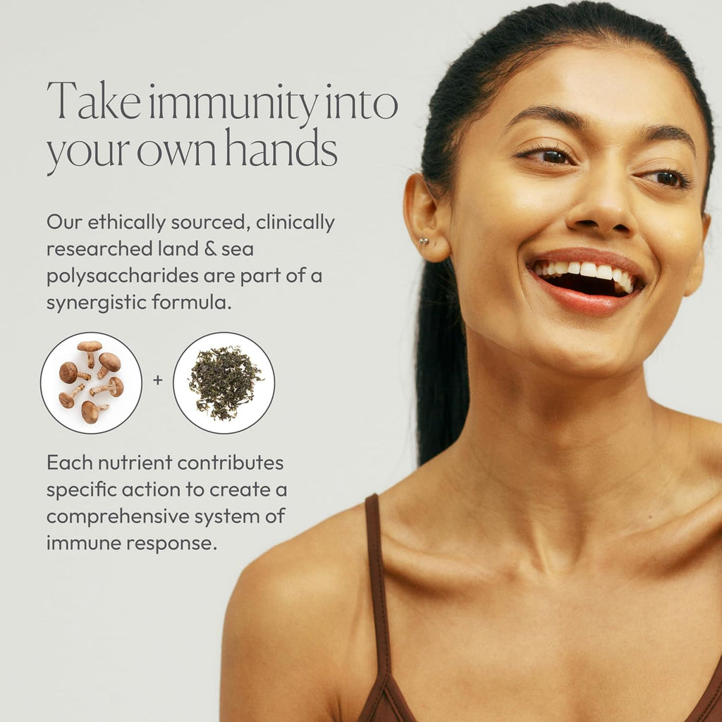 Simplix | Natural Supplement to Strengthen The Immune System | Respond to Outbreaks | Source of Highly Researched Mushroom & Seaweed Polysaccharides 60 Veggie Capsules (1 Pack)