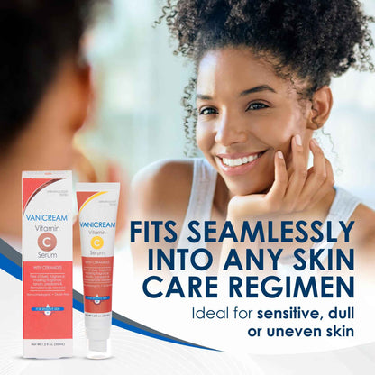 Vanicream Vitamin C Serum, 1.2 Fl Oz, Formulated without Common Irritants for Sensitive Skin, Milky and Lightweight Brightening Serum, Hydrates & Boosts Glow,