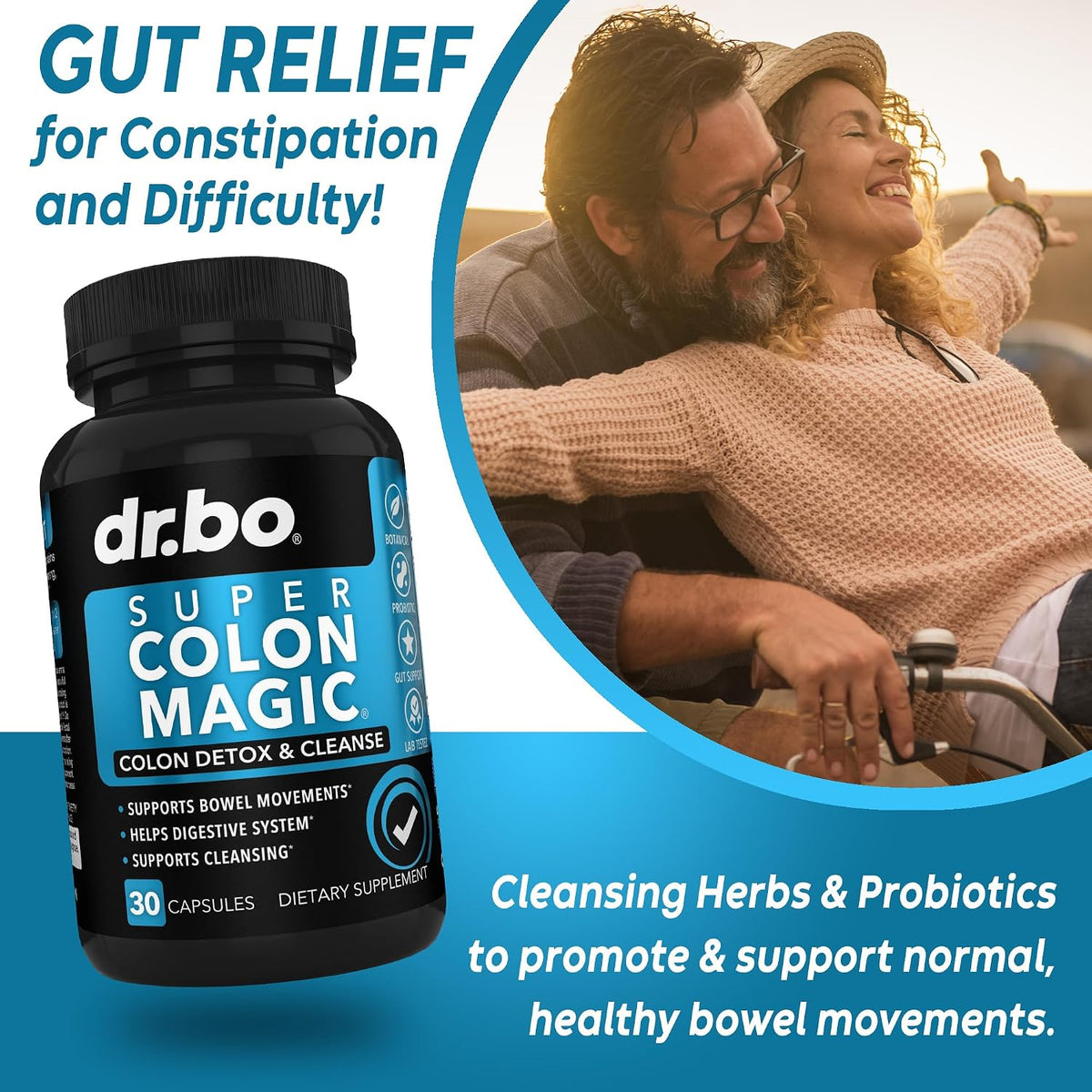 Colon Cleanser Detox for Weight Flush - 15 Day Colon Cleanse Pills & Probiotic - Fast Natural Laxative, Constipation Relief, Bowel Movement Supplements for Intestinal Stomach Bloating Gut Loss Support