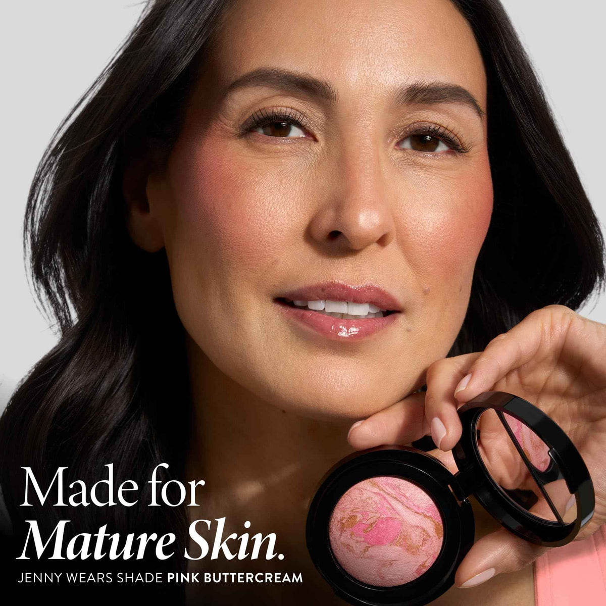 LAURA GELLER NEW YORK Baked Blush-n-Brighten for Mature Skin - 09 Starfish Island - Powder Blush Won't Settle into Fine Lines - Buildable Natural Finish – Longlasting Formula - Made in Italy