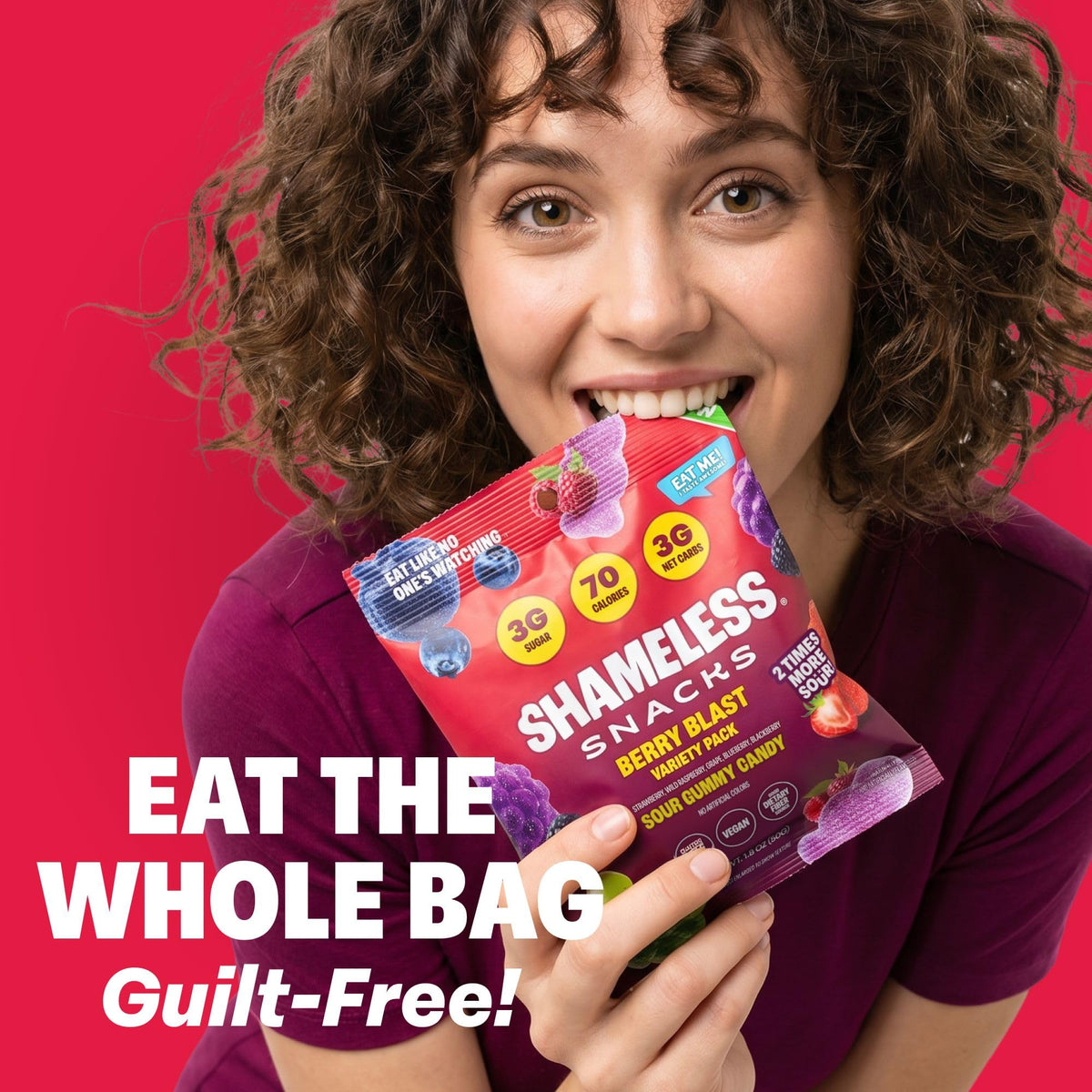 Shameless Snacks Tropical Paradise Mixed Bag - Sour Gummy Candy | 5 Tropical Flavors Per Bag Fruit Snacks, Keto 3g Sugar - Gluten Free Vegan Gummies for Adults