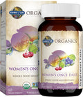 Garden of Life Organics Multivitamin for Women - Women's Once Daily Multi - Whole Food Multi with Iron, Biotin, Vegan Organic Womens Multivitamin for Health, Energy Hair Skin and Nails, 60 Tablets | Women's Once Daily, Whole Food Multi with Iron, Biotin,