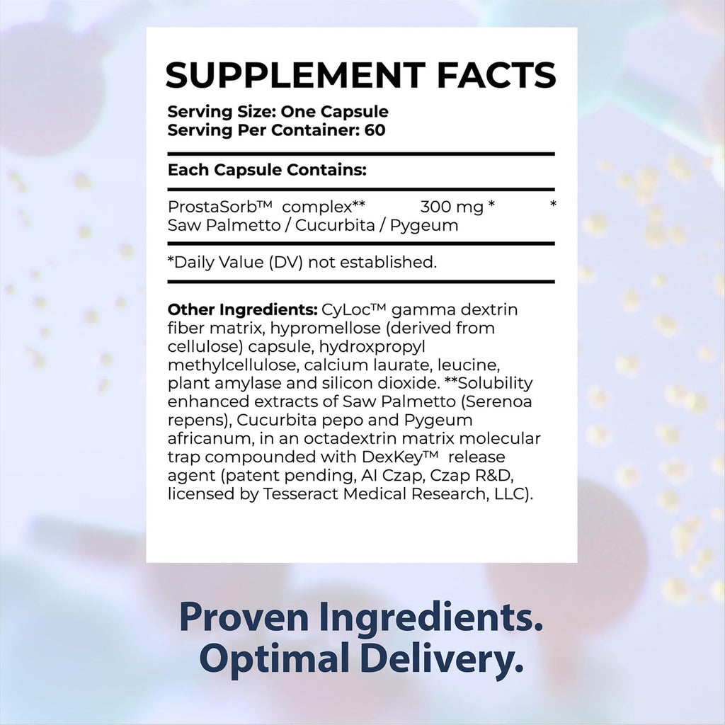Tesseract Medical Research Optimal Gut & Prostate Bundle, Butyric Acid Complex Gastrointestinal and Prostate Supplement