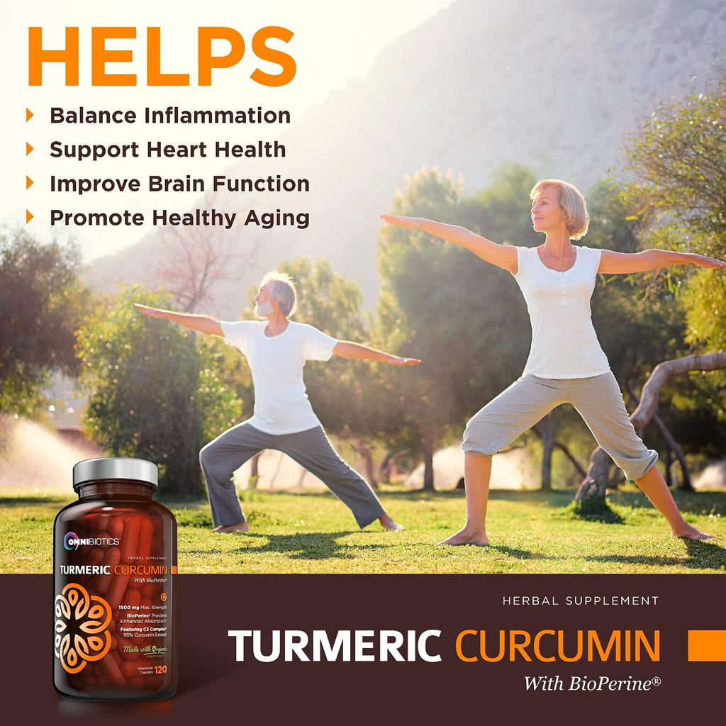 OmniBiotics Vitamin C + Turmeric Curcumin