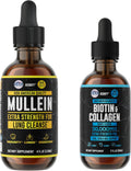 HERBIFY Bundle - Mullein Leaf Extract & Biotin and Collagen - Respiratory Support & Hair Skin and Nails Vitamins Support