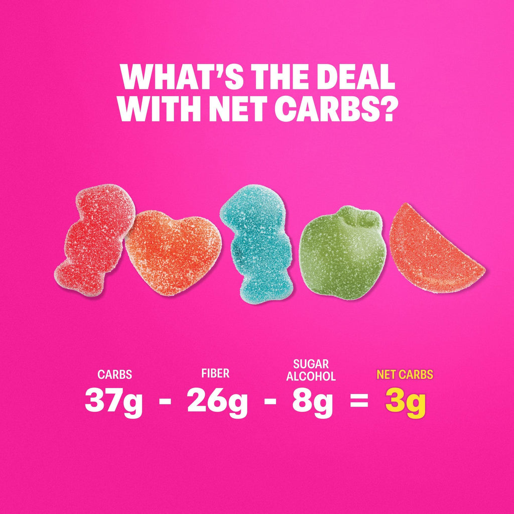 Shameless Snacks Tropical Paradise Mixed Bag - Sour Gummy Candy | 5 Tropical Flavors Per Bag Fruit Snacks, Keto 3g Sugar - Gluten Free Vegan Gummies for Adults