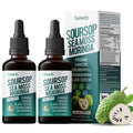Soursop Bitters Liquid Soursop Drops with Sea Moss, Moringa, Turmeric, Black Seed Oil, Oregano, Ashwagandha & Chlorophyll High Absorption for Gut & Digestive Health, Immune & Antioxidant | 2 Fl Oz