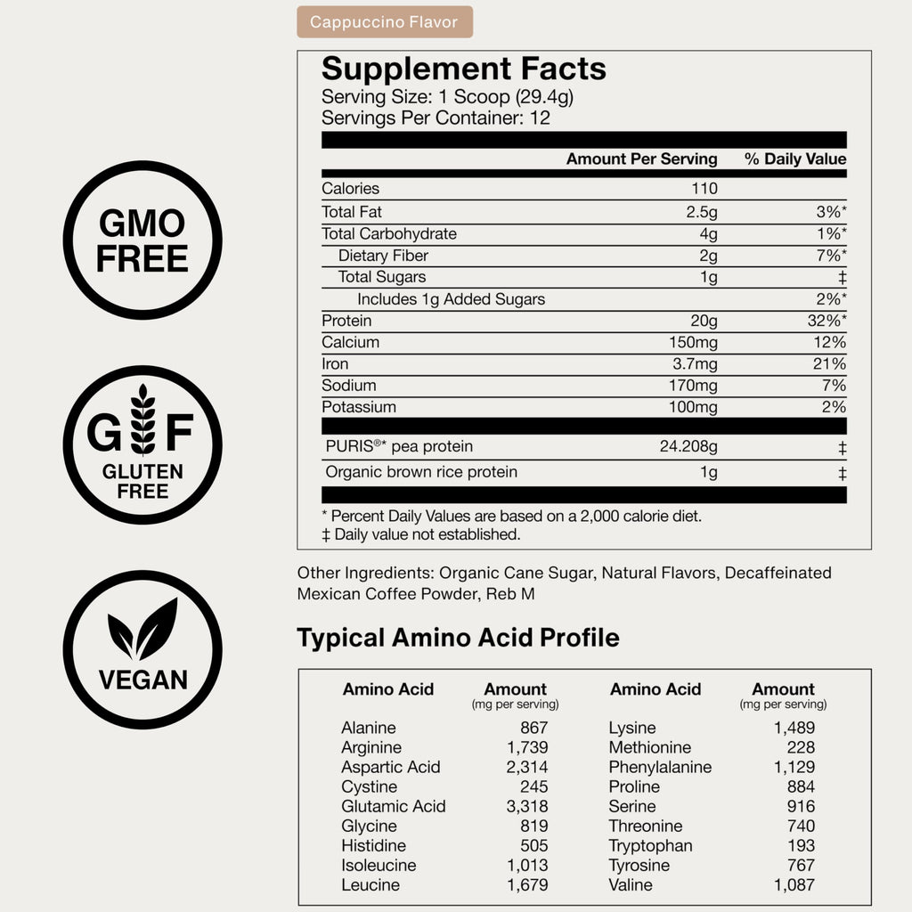 Momentous Vegan Protein Powder, 20g Pea & Rice Blend Protein, Chocolate | Complete Amino Acid Profile to Support Lean Muscle Growth, NSF Certified for Sport, Non-GMO & Gluten-Free (22 Servings)