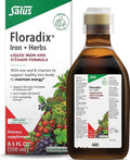 Floradix Iron & Herbs, Herbal Supplement for Men and Women, 8.5 fl oz | Liquid Iron Supplement with Vitamin C, Vitamin B Complex & Ferrous Gluconate Iron for Energy Support & Red Blood Cells*