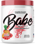 Bucked Up Babe Pre Workout Powder for Women | Fruit Punch | 6g Citrulline, 2g Beta-Alanine, 100mg Hyaluronic Acid, 5mg Biotin and 5 Other Registered trademarked Ingredients | 30 Servings | 13 OZ